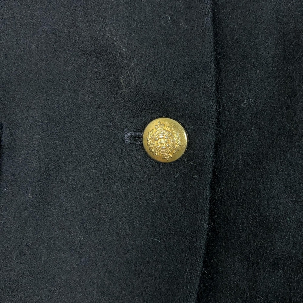 Vtg Pendleton Blazer Womens 10 Black Virgin Wool Two Button Lined Career Office - Picture 3 of 8